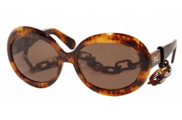 Image of Ralph Lauren RL8026 Progressive Sunglasses - Yellow Havana Frame w/ 59 mm Diameter Lenses, 501773-5917