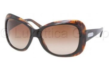 Image of Ralph Lauren RL8076 Sunglasses 526013-5917 - Top Black/Havana Brown Gradient