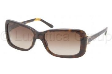 Image of Ralph Lauren RL8078 Sunglasses 500313-5516 - Dark Havana Frame, Brown Gradient Lenses