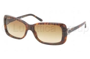 Image of Ralph Lauren RL8078 Sunglasses 50172L-5516 - Havana Frame, Brown Gradient Lenses