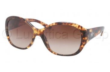 Image of Ralph Lauren RL8091 Sunglasses 535113-6015 - Spotted Tortoise Frame, Gradient Brown Lenses