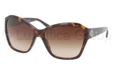 Image of Ralph Lauren RL8095B Sunglasses 500313-5815 - Dark Havana Frame, Brown Gradient Lenses