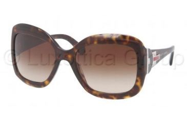 Image of Ralph Lauren RL8097B Sunglasses 500313-5719 - Dark Havana Frame, Brown Gradient Lenses