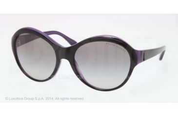 Image of Ralph Lauren RL8111 Single Vision Prescription Sunglasses RL8111-537111-59 - Lens Diameter 59 mm, Frame Color Top Black On Violet