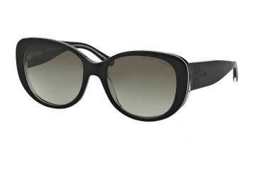 Image of Ralph Lauren RL8114 Progressive Prescription Sunglasses RL8114-54488E-56 - Lens Diameter 56 mm, Frame Color Black/white/trasparent