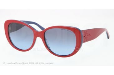 Image of Ralph Lauren RL8114 Progressive Prescription Sunglasses RL8114-54508F-56 - Lens Diameter 56 mm, Frame Color Top Red/blue