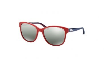 Image of Ralph Lauren RL8123 Single Vision Prescription Sunglasses RL8123-53107G-56 - Lens Diameter 56 mm, Frame Color Red