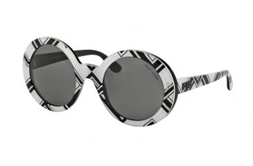 Image of Ralph Lauren RL8126 Bifocal Prescription Sunglasses RL8126-548487-51 - Lens Diameter 51 mm, Frame Color Greek Black On White
