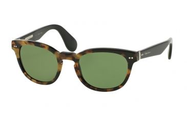 Image of Ralph Lauren RL8130P Single Vision Prescription Sunglasses RL8130P-525452-50 - Lens Diameter 50 mm, Frame Color Havana Spotty On Black