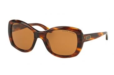 Image of Ralph Lauren RL8132 Single Vision Prescription Sunglasses RL8132-500773-55 - Lens Diameter 55 mm, Frame Color Stripped Brown Havana