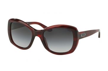 Image of Ralph Lauren RL8132 Single Vision Prescription Sunglasses RL8132-55228G-55 - Lens Diameter 55 mm, Frame Color Stripped Red Havana