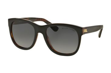 Image of Ralph Lauren RL8141 Sunglasses 5260T3-56 - Top Black/jerry Havana Frame, Gradient Grey Polar Lenses
