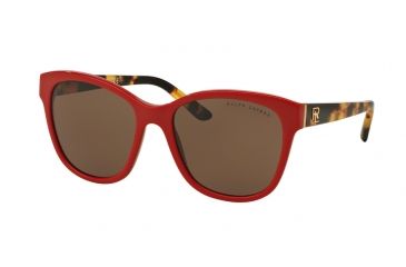 Image of Ralph Lauren RL8143 Single Vision Prescription Sunglasses RL8143-559973-55 - Lens Diameter 55 mm, Frame Color Shiny Laque Red