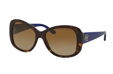Image of Ralph Lauren RL8144 Progressive Prescription Sunglasses RL8144-5003T5-56 - Lens Diameter 56 mm, Frame Color Shiny Dark Havana