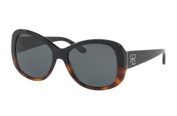 Image of Ralph Lauren RL8144 Progressive Prescription Sunglasses RL8144-558187-56 - Lens Diameter 56 mm, Frame Color Black Gradient Havana