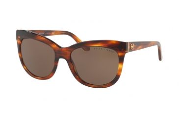 Image of Ralph Lauren RL8158 Single Vision Prescription Sunglasses RL8158-500773-54 - Lens Diameter 54 mm, Frame Color Stripped Brown Havana