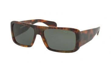 Image of Ralph Lauren RL8163P Sunglasses 501752-57 - Havana Jerry Frame, Dark Green Lenses
