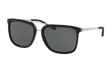 Image of Ralph Lauren RL8164 Sunglasses 500187-58 - Black Frame, Gray Lenses