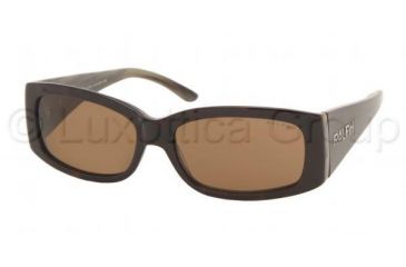 Image of Ralph Bifocal Sunglasses RA5021 with Lined Bi-Focal Rx Prescription Lenses, Select Frame Color / Lens Diameter Tortoise/Green Horn Frame / 54 mm Prescription Lenses