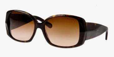 Image of Ralph RA5086 Sunglasses with No-Line Progressive Rx Prescription Lenses, Select Frame Color / Lens Diameter Dark Tortoise Frame / 58 mm Prescription Lenses