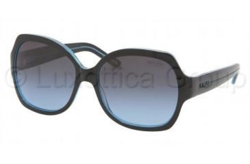 Image of Ralph RA5108 SV Prescription Sunglasses, Black/Blue Frame / 58 mm Prescription Lenses, 867 17 5816