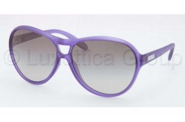 Image of Ralph RA 5151 RA5151 Sunglasses 109111-6013 - Matte Purple Frame, Gray Gradient Lenses