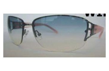 Image of Ralph RA4022-102-8G-6616 Sunglasses Silver w/ Ivory Temples Frame / Grey Gradient Lens
