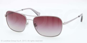 Image of Ralph RA4105 Sunglasses 103/4Q-58 - Shiny Gunmetal Frame, plum grey gradient Lenses