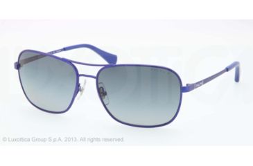 Image of Ralph RA4105 Sunglasses 481/4U-58 - Matte Blue Frame, blue gradient polarized Lenses