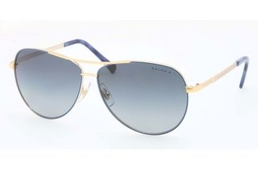Image of Ralph RA4109 Progressive Prescription Sunglasses RA4109-296-4U-59 - Lens Diameter 59 mm, Frame Color Shiny Gold/blue