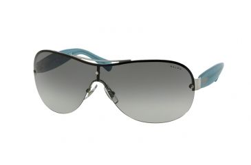 Image of Ralph RA4112 Progressive Prescription Sunglasses RA4112-306611-35 - Lens Diameter 135 mm, Lens Diameter 35 mm, Frame Color Silver/Satin Aqua
