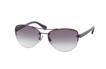 Image of Ralph RA4113 Progressive Prescription Sunglasses RA4113-30678H-56 - Lens Diameter 56 mm, Frame Color Gunmetal/Purple Horn