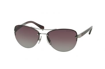 Image of Ralph RA4113 Progressive Prescription Sunglasses RA4113-306862-56 - Lens Diameter 56 mm, Frame Color Silver/Burgundy Horn