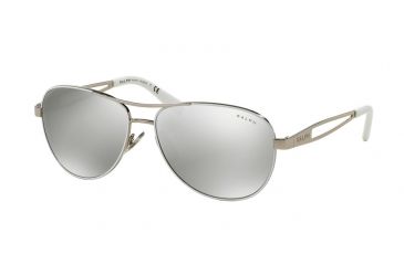 Image of Ralph RA4115 Progressive Prescription Sunglasses RA4115-30996G-58 - Lens Diameter 58 mm, Frame Color White/Silver