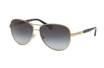 Image of Ralph RA4117 Sunglasses 313311-59 - Gold / Black Frame, Grey Gradient Lenses