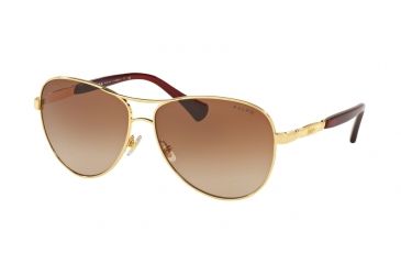 Image of Ralph RA4117 Sunglasses 318113-59 - Light Gold/Burgundy Frame, Burgundy Gradient Lenses
