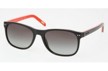 Image of Ralph RA5084 SV Prescription Sunglasses Black/Red Frame / 52 mm Prescription Lenses, 607-11-5217
