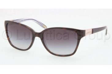 Image of Ralph RA5131 RA5131 Sunglasses 111511-5716 - Tortoise Blue Stripe Frame, Gray Gradient Lenses