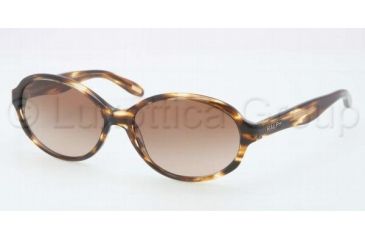 Image of Ralph RA5159 RA5159 Sunglasses 510/13-5816 - Dark Tortoise Frame, Brown Gradient Lenses