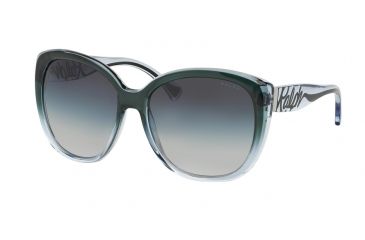 Image of Ralph RA5177 RA5177 Sunglasses 123011-59 - Black Grey Gradient Frame, Grey Gradient Lenses