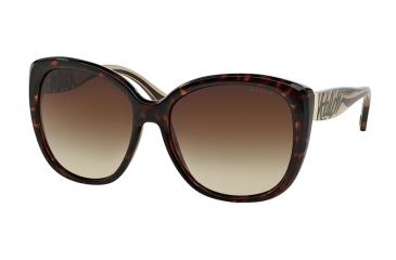 Image of Ralph RA5177 RA5177 Sunglasses 50213-59 - Tortoise Frame, brown smoky gradient Lenses