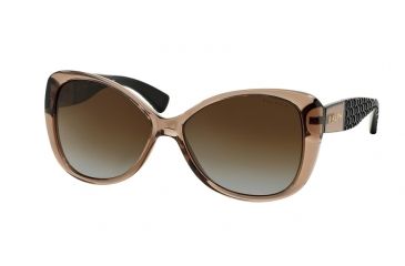 Image of Ralph RA5180 RA5180 Progressive Prescription Sunglasses RA5180-1031T5-58 - Lens Diameter 58 mm, Frame Color Brown