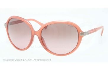 Image of Ralph RA5184 RA5184 Progressive Prescription Sunglasses RA5184-126914-61 - Lens Diameter 61 mm, Frame Color Light Pink