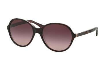 Image of Ralph RA5187 Single Vision Prescription Sunglasses RA5187-13148H-57 - Lens Diameter 57 mm, Frame Color Burgundy Horn
