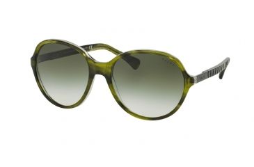 Image of Ralph RA5187 Single Vision Prescription Sunglasses RA5187-13168E-57 - Lens Diameter 57 mm, Frame Color Green Horn