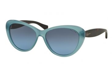 Image of Ralph RA5189 Single Vision Prescription Sunglasses RA5189-13758F-56 - Lens Diameter 56 mm, Frame Color Aqua/Satin Dark Tortosie