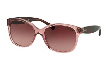 Image of Ralph RA5191 Bifocal Prescription Sunglasses RA5191-13818H-55 - Lens Diameter 55 mm, Frame Color Translucent Wine/Burgundy Horn