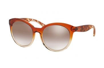 Image of Ralph RA5211 Progressive Prescription Sunglasses RA5211-15156F-53 - Lens Diameter 53 mm, Frame Color Amber Gradient