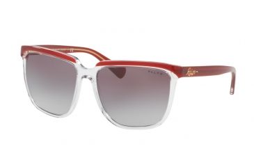 Image of Ralph RA5214 Single Vision Prescription Sunglasses RA5214-316511-58 - Lens Diameter 58 mm, Frame Color Red / Crystal
