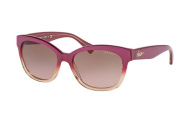 Image of Ralph RA5218 Sunglasses 158014-55 - Purple Gradient/purple Frame, Brown Rose Gradient Lenses